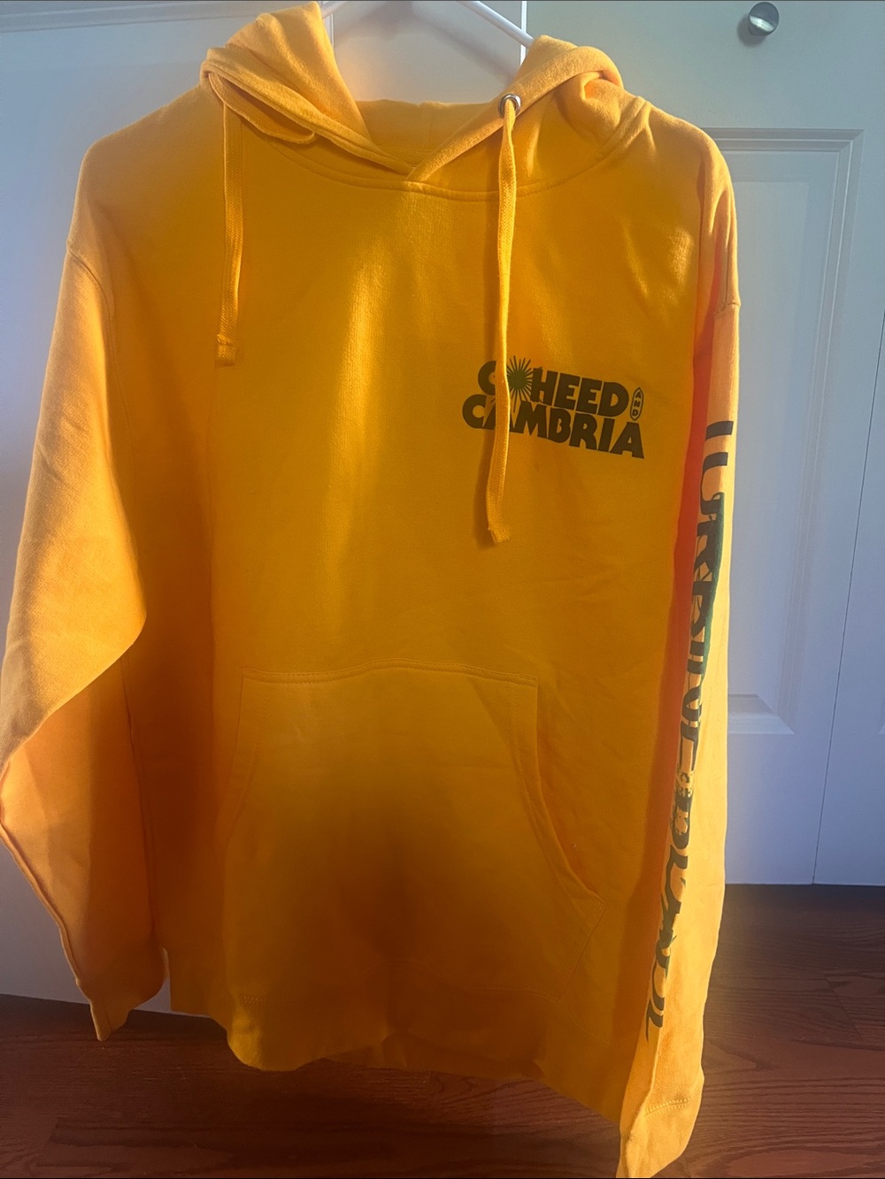 Yellow 'Coheed & Cambria' second stage turbine blade hoodie